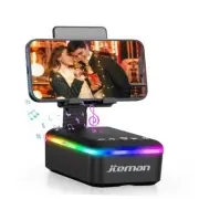 Gifts for Men Women,Cell Phone Stand with Bluetooth Speaker,LED Light,and