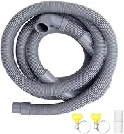 Washing Machine Hose Drain Hose Washing Machine 2.5M Drain Hose Extension，Compatible for Washing Machines Dishwashers Dryers