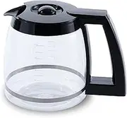 12-Cup Coffee Maker Carafe Replacement Compatible Black SS-12, SS-15, SS-16, DCC-1100BK, DCC-1200, DCC-2650, CHW-12P1, DGB-400, DGB-550BK, DGB-550BK1, DGB-625BC and DGB-700BC
