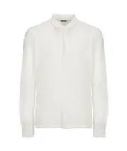 Zanone Long-Sleeved Button-Down Shirt IT56,IT48,IT58 White