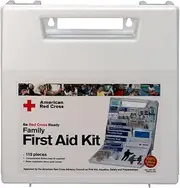First Aid Only American Red Cross Deluxe Family First Aid Kit Plastic Case