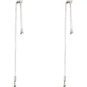 2x Urban Products Nylon Pop Universal Mobile Phone Cord/Sling Adjustable White