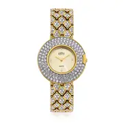 Elite Ladies Clover Watch in Gold