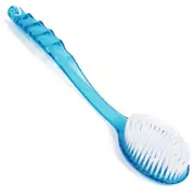 Taiyuan Blue Long Handle Back Wash Brush Massager Shower Tub Wash Assist