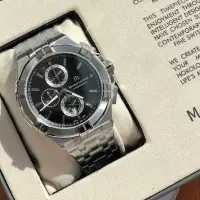 在飛比找Yahoo奇摩拍賣-7-11運費0元優惠優惠-MAURICE LACROIX Aikon 黑色面錶盤 銀色