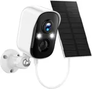Security Cameras Wireless Outdoor, 2K Solar for Home White