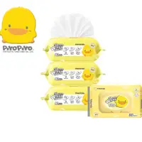 在飛比找蝦皮購物優惠-黃色小鴨PiyoPiyo 嬰兒柔濕巾(80抽) 一串3包入【