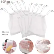 Soap Bag Drawstring Bag Hangable Soap Saver Bag Shower Foaming Mesh
