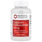 Protocol for Life Balance, Calcium D-Glucarate, 500 mg, 90 Veg Capsules
