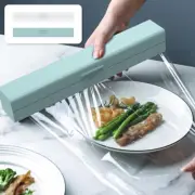 Cling Film Dispenser Holder Cutter Food Wrap Foil Food Plastic Wrap Hold -;