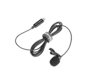 LavMicro-U3A ULTRACOMPACT CLIP-ON LAVALIER MICROPHONE WITH USB-C FOR ANDROID MOBILE DEVICES & COMPUTERS (2M CABLE & RIGHT-ANGLE ADAPTER
