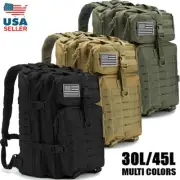30L/45L Military Tactical Backpack For Men Molle Daypack 3Day Bug Out Hiking Bag