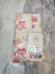 NEW Rosy Spring Organic Cotton BEESNUG® Fitted Crib Sheet * Pink Floral Print