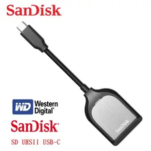 【SanDisk 晟碟】[全新版]高階影像專用ExtremePro SD UHSII USB-C讀卡機(最高312MB/s 讀取速度 2年保固)