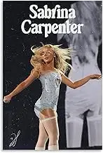 Sabrina Carpenter Poster Singer Music Cover1 Poster Canvas Painting Wall Art Picture Home Decor Print For Bedroom Living Room Dorm Study Bar Office 12x18inch(30x45cm)