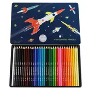 36pc Rex London Colouring Pencils School Drawing Stationery 3y+ Space Age
