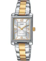 Casio Collection LTP-1234PSG-7AEG Silver Dial Gold Stainless Steel Womens Watch