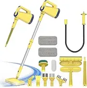 Handheld Steam Cleaner, 1500w Multipurpose Steam Mops with Upgrade Water Tank, Adjustable Angle, Lightweight Steam Floor Cleaner for Wood Hardwood Laminate Vinyl Tile Marble Floors