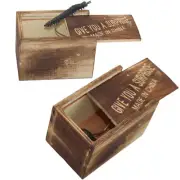 Practical Joke Toys Halloween Trick Toys Wooden Surprise Scared Wooden Box