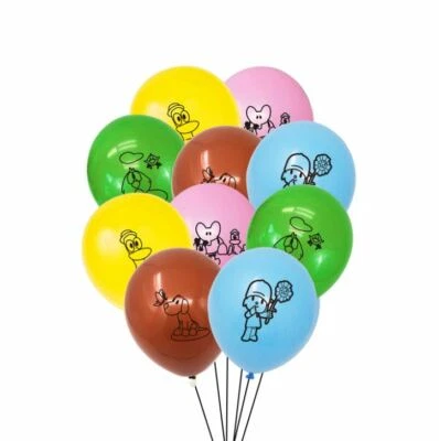 15PC Pocoyo Balloons Kids Birthday Decorations Party Supplies Helium Balloon