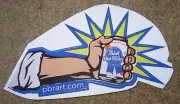 PABST BLUE RIBBON PBR ART POW! Arm STICKER decal craft beer brewery brewing