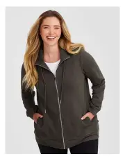 [Taking Shape] Funnel Neck Active Jacket in Khaki