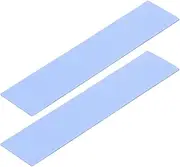 uxcell 2 Pack Thermal Pad 3.6W/m.K Insulated Heat Resistant High Temperature Resistant Silicone Cooling Pads 100x22x1mm for Laptop Computer Radiator, Blue
