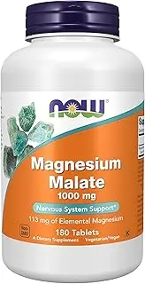 NOW Supplements, Magnesium Malate 1000 mg, 180 Tablets