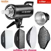 Godox SK400II Studio Strobe Flash Head with Reflector + Softbox