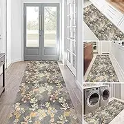 Extra Long Carpets, Washable Narrow Runners Rug Width 60cm 70cm 80cm 100cm Kitchen Entrance Living Room Floor Mats, Rubber Backed Non-Slip Area Rugs 100cm 2m 300cm 4m 5m 6m(2ft×19.7ft/60×600cm)