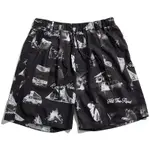 UNDER PEACE 23SS HTR FULL PRINT / BEACH SHORT PANTS 滿版 短褲 黑色