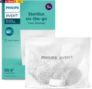 Philips Microwave Steam Steriliser Bags, 5-Pack, SCF297/05, Packaging May Vary