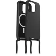 OtterBox React Necklace MagSafe Apple iPhone 15 Pro (6.1") Case Black - (77-93575), DROP+ Military Standard,Detachable Nylon Rope,7 Years Warranty