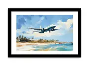 Airplane Art Canvas Painting Print