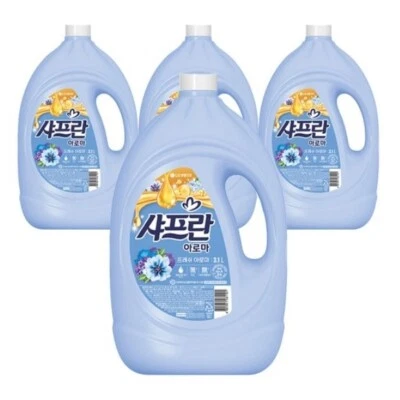 Saffron Aroma Fabric Softener Fresh Aroma Main Unit, 3.1L(104.82oz) x 4Pack Kore