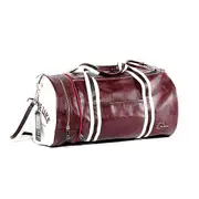 HOYOBISH Large Capacity Travel Bags European Men Hand Duffle Bags Waterproof Leather Luggage Shoulder Bags OH306 wine red