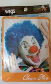 BLUE CLOWN WIG (One Size)