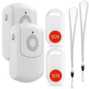 Evernary Caregiver Pager Wireless Call Button System Personal Alert Panic But...