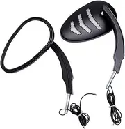 LED Turn Light Signals Rear View Rearview Mirrors For Harley for Davidson for Road King 2001-2017 Rear View Side Mirror Light Accessories Motorcycle LED Rearview Mirrors With Turn Signals(Black)