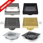 Small Smart Square Tile Insert 50 80mm Waste Outlet Floor Drain Shower Grate