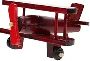 BESTOYARD Retro Airplane Model Wooden Plane Decor for Home Office Desktop Display