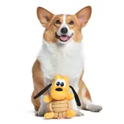 Disney Mickey & Friends Plush Pluto Rope Ball Dog Toy 21cm