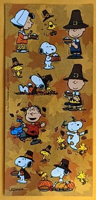 Charles M. Schulz Peanuts Characters Snoopy Sticker Sheet / Halloween