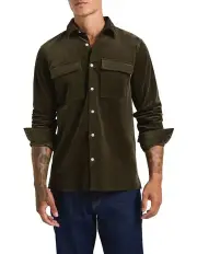[Marcs] She's Electric Cord Shirt in Dusty Olive