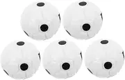 WESIEVYA 5pcs Miniature Football Model Mini Soccer Balls Mini Football Small Soccer Ball Plastic