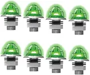 RoadWorks | Jewel Mini Watermelon Light Clear Lens and Green LEDs - 8 Pack | JWL1026