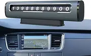 Car Temporary Parking Card - Hideable Telephone Number Plate Temporary Parking Card Plate,Car Parking Number Temporary Stop Sign, Phone Number Plate for Car SUV Dashboard