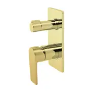 European Design The GABE Leva Diverter Mixer Brushed Gold
