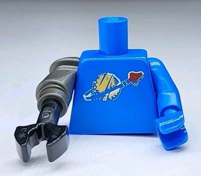 NEW LEGO® Minifigure Torso Blue Classic Space Logo Mechanical Arm 70834 Benny