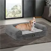 Alopet Orthopedic Dog Sofa Bed Pet Calming Mat Memory Foam Soft Warm Cushion Model 1-L